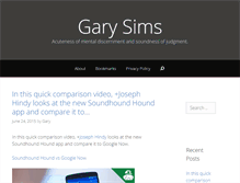 Tablet Screenshot of garysims.co.uk